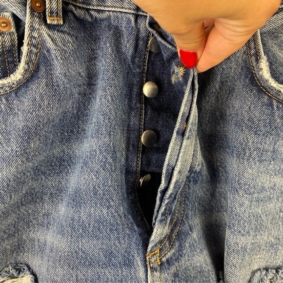 BDG Urban Outfitters Relaxed Straight Jeans Distressed Blue Mens Size 31 - Picture 5 of 9